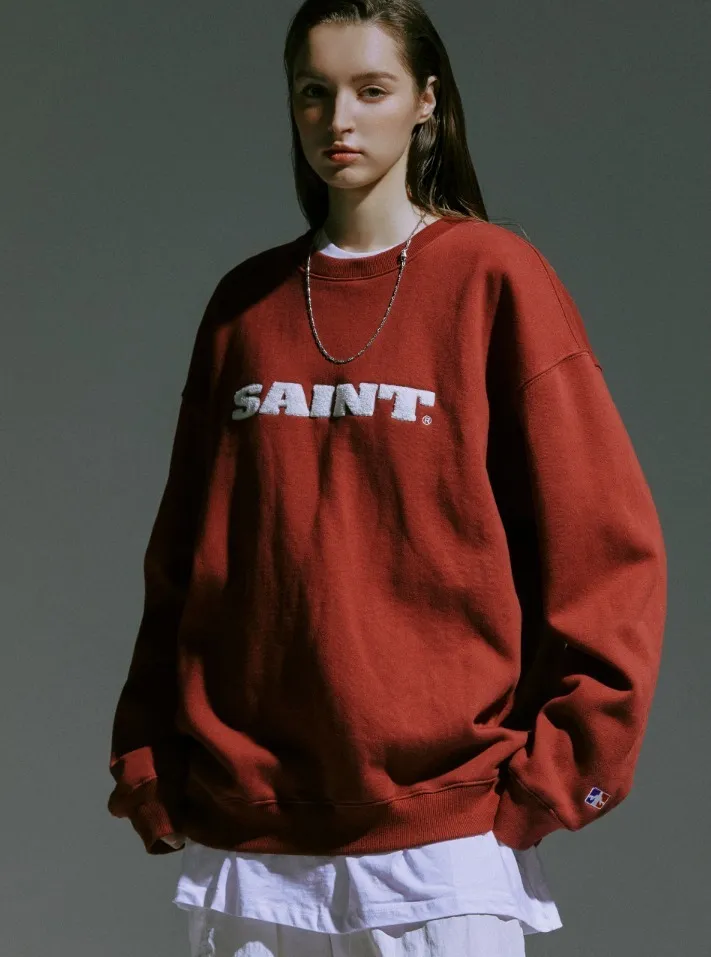 SAINTPAIN  |Street Style Logo Hoodies & Sweatshirts