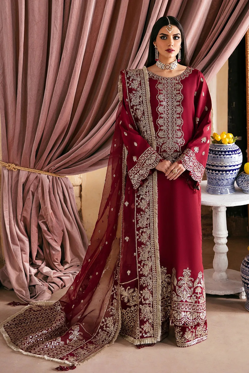 Singhar by Saad Shaikh Festive Unstitched Raw Silk 3Pc Suit - RAQS