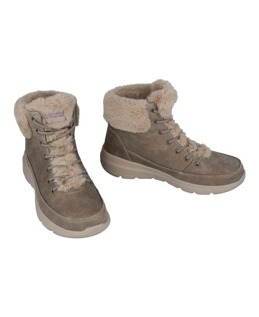 Skechers Glacial ultra women ankle boots with fur