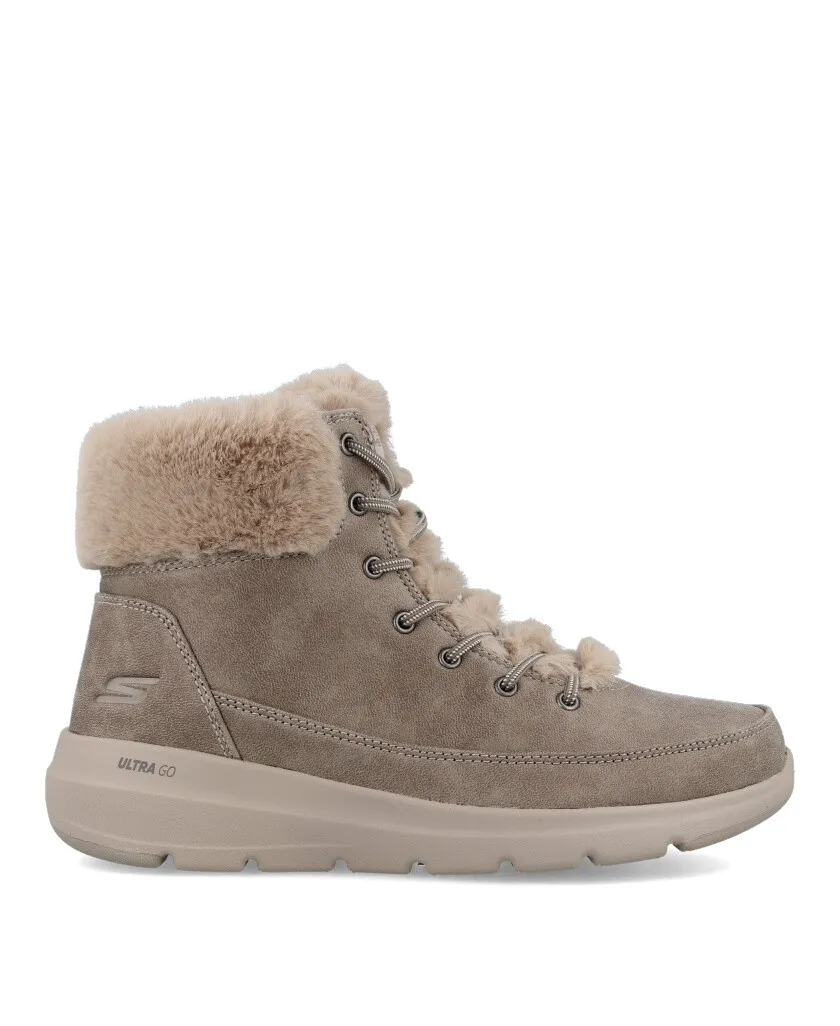 Skechers Glacial ultra women ankle boots with fur