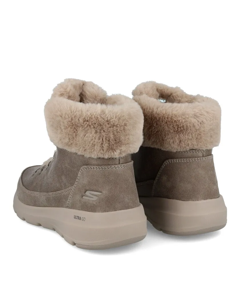 Skechers Glacial ultra women ankle boots with fur