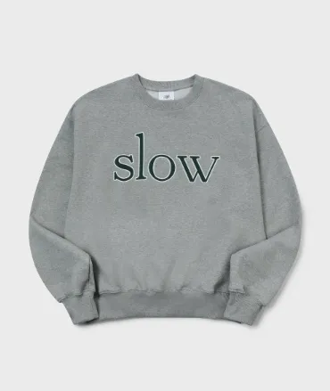 SLOW RECORD HOUSE  |Street Style Cotton Logo Hoodies & Sweatshirts