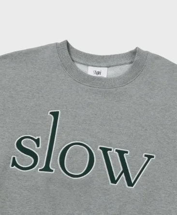 SLOW RECORD HOUSE  |Street Style Cotton Logo Hoodies & Sweatshirts