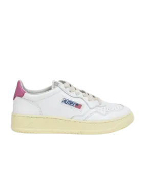 SNEAKERS AUTRY  MEDALIST LOW IN PELLE BIANCA DONNA