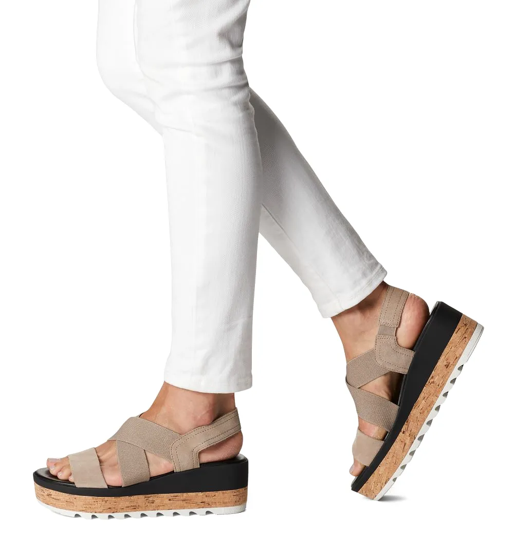 'Sorel' Women's Cameron Flatform Slingback - Omega Taupe / Sea Salt