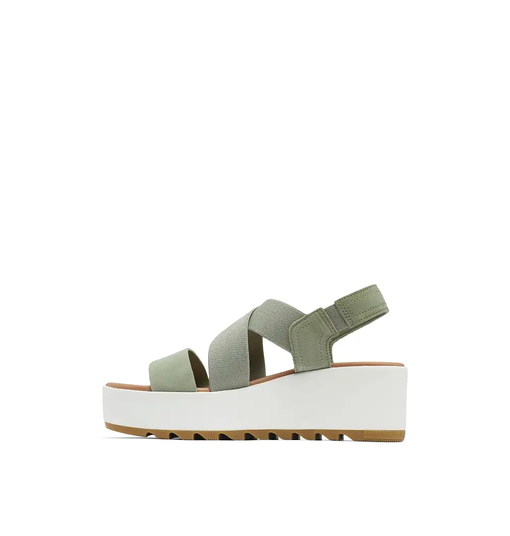 'Sorel' Women's Cameron Flatform Slingback - Safari / Sea Salt