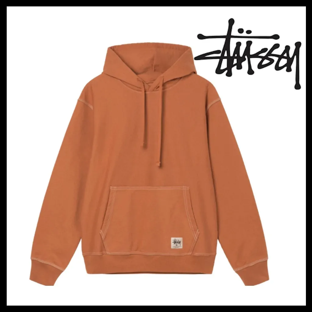 STUSSY  |Unisex Street Style Logo Skater Style Hoodies