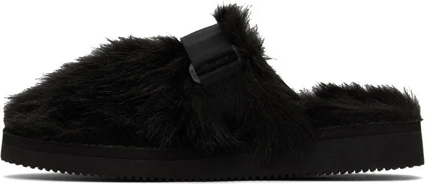 Suicoke Black ZAVO-2EU Slip-On Loafers