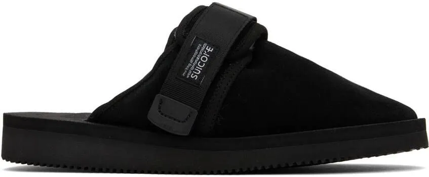 Suicoke Black ZAVO-Mab Slip-On Loafers