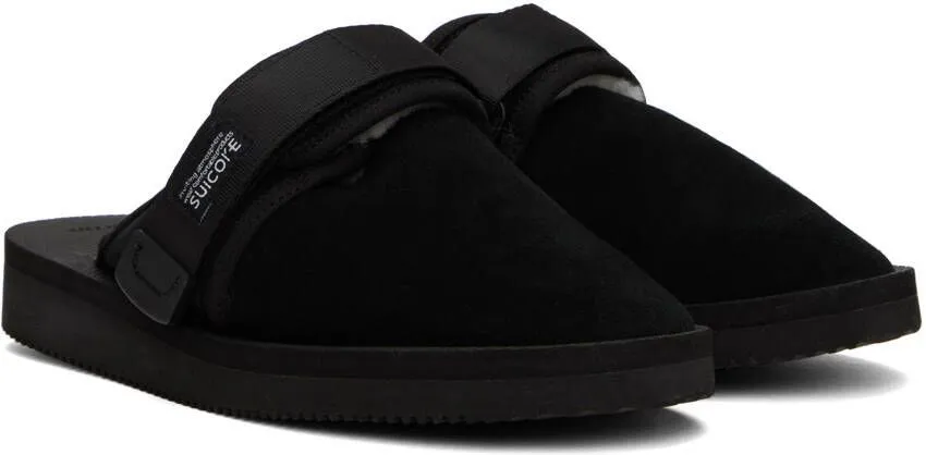 Suicoke Black ZAVO-Mab Slip-On Loafers