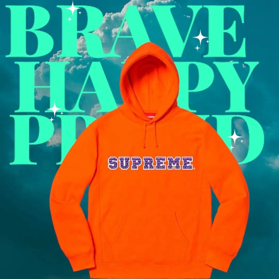 Supreme  |Unisex Street Style Logo Hoodies