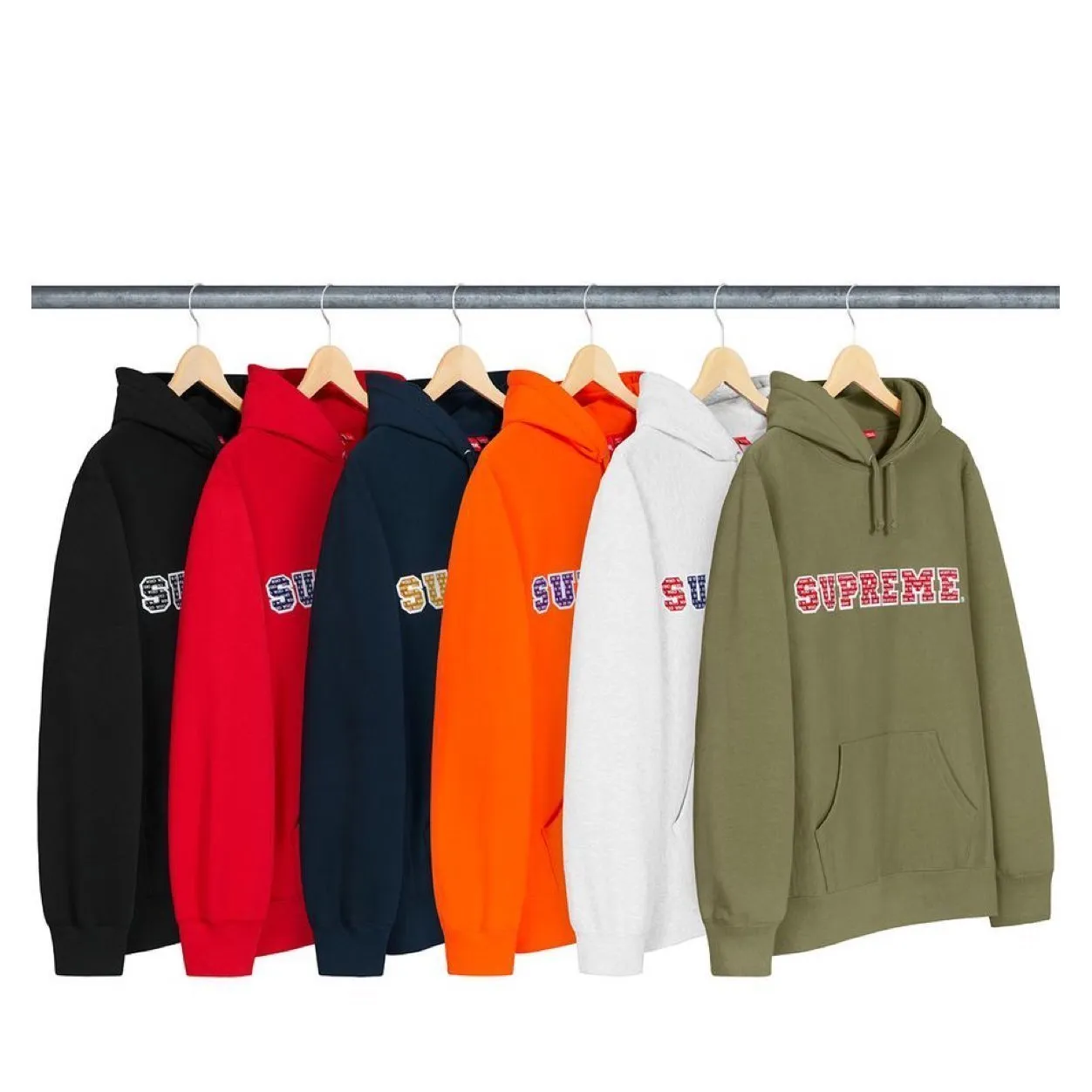 Supreme  |Unisex Street Style Logo Hoodies