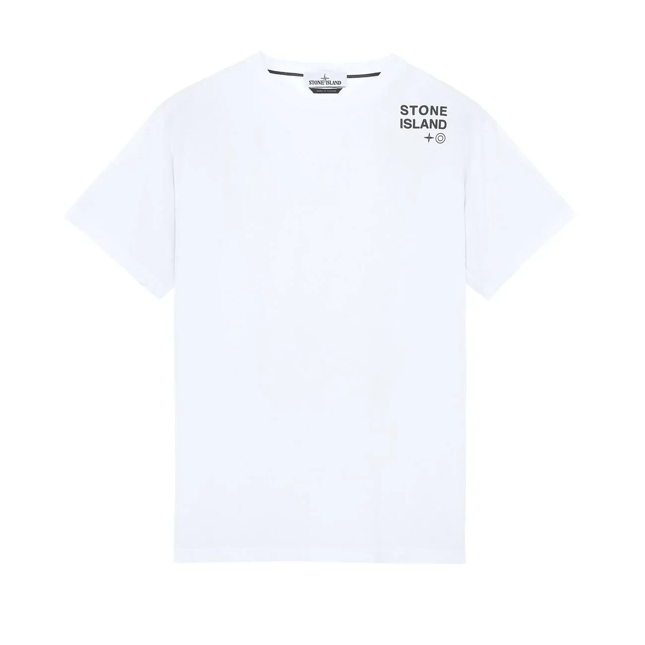 T-SHIRT GIROCOLLO CON SCRITTA LOGO Uomo Bianco