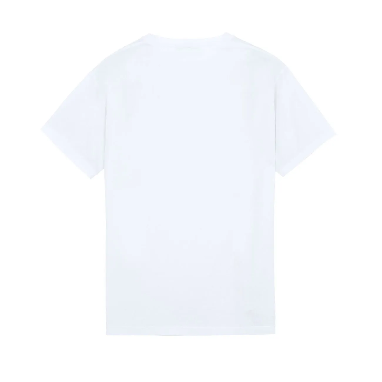 T-SHIRT GIROCOLLO CON SCRITTA LOGO Uomo Bianco