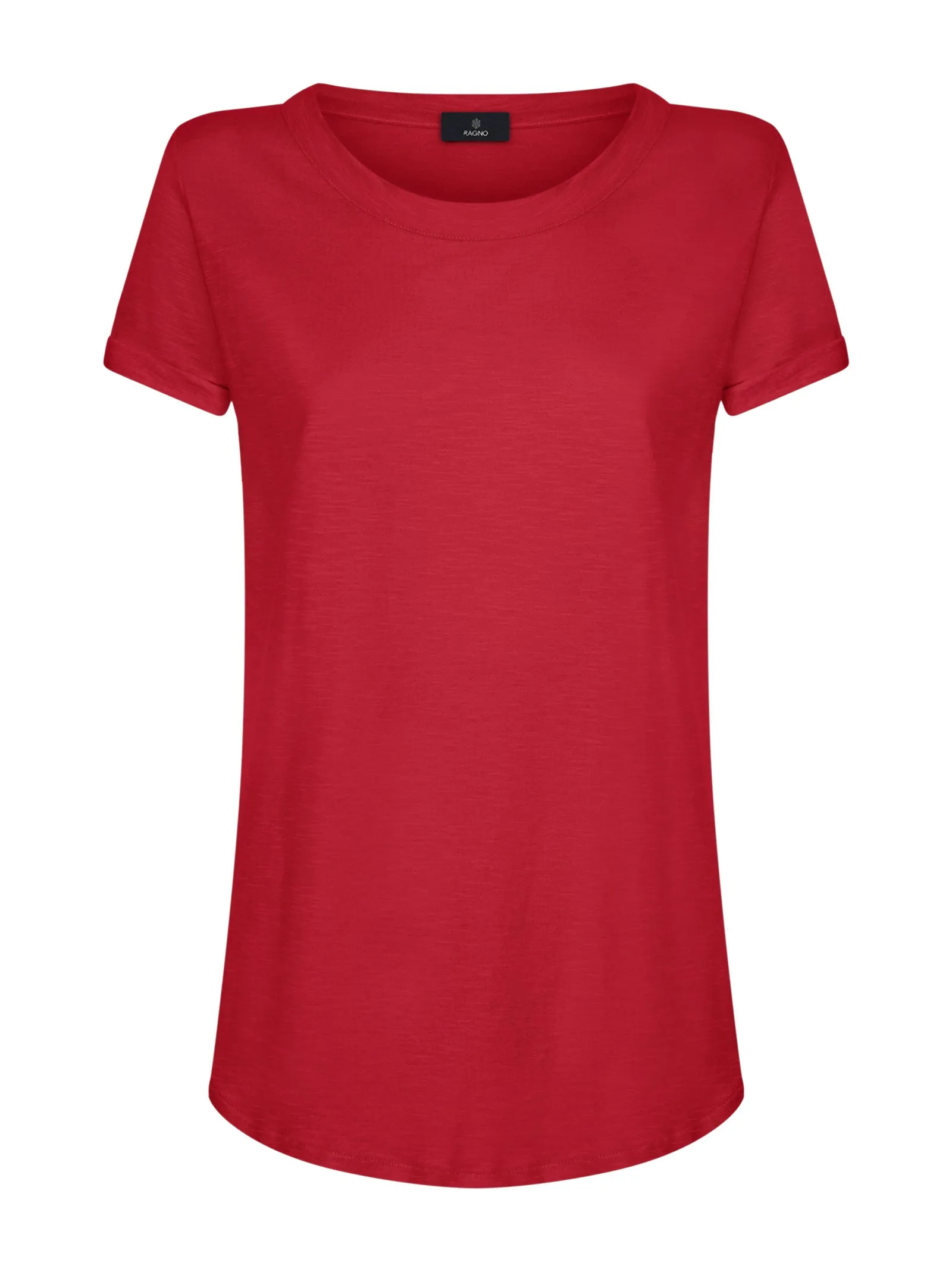 T-shirt girocollo in slub jersey di cotone - Salsa