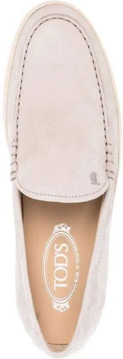 Tod's suede slip-on loafers Neutrals