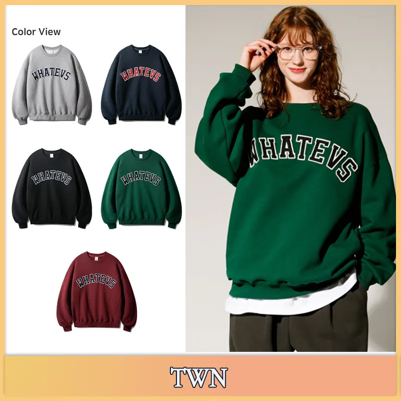 TWN  |Unisex Street Style Cotton Hoodies & Sweatshirts