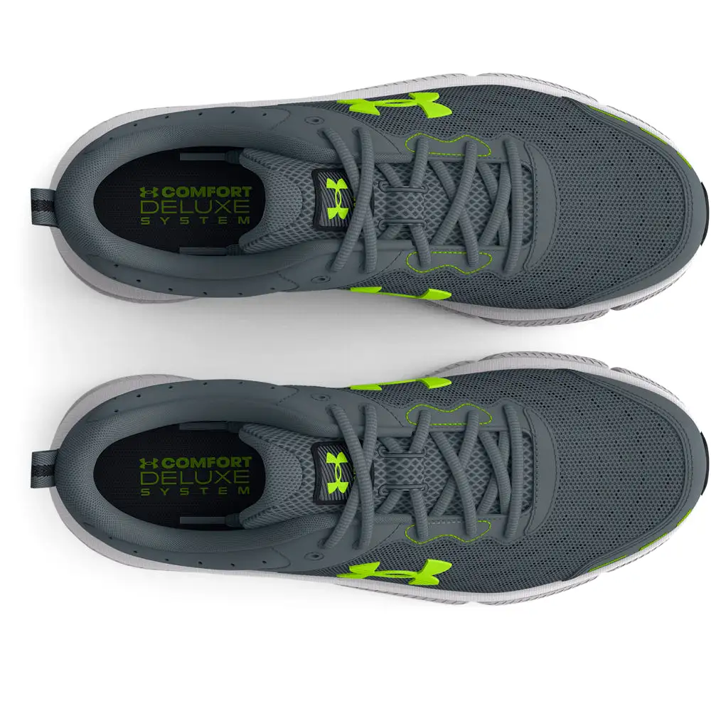 'Under Armour' Men's Charged Assert 10 - Gravel / Lime Surge