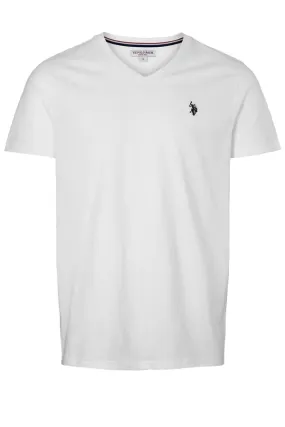 U.S. POLO ASSN. V-Neck T-shirt Cem White