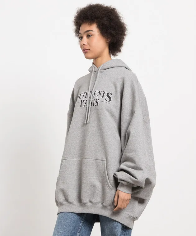 VETEMENTS  |Street Style Long Sleeves Plain Logo Hoodies