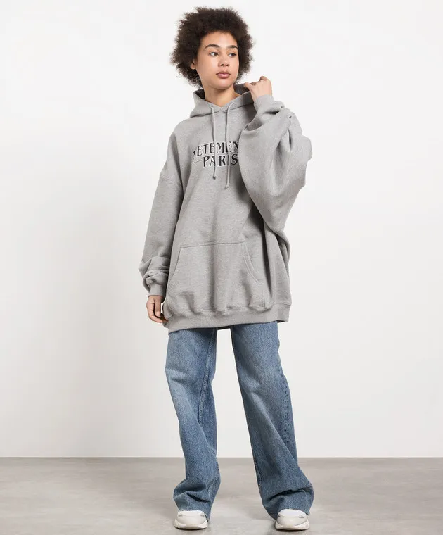 VETEMENTS  |Street Style Long Sleeves Plain Logo Hoodies