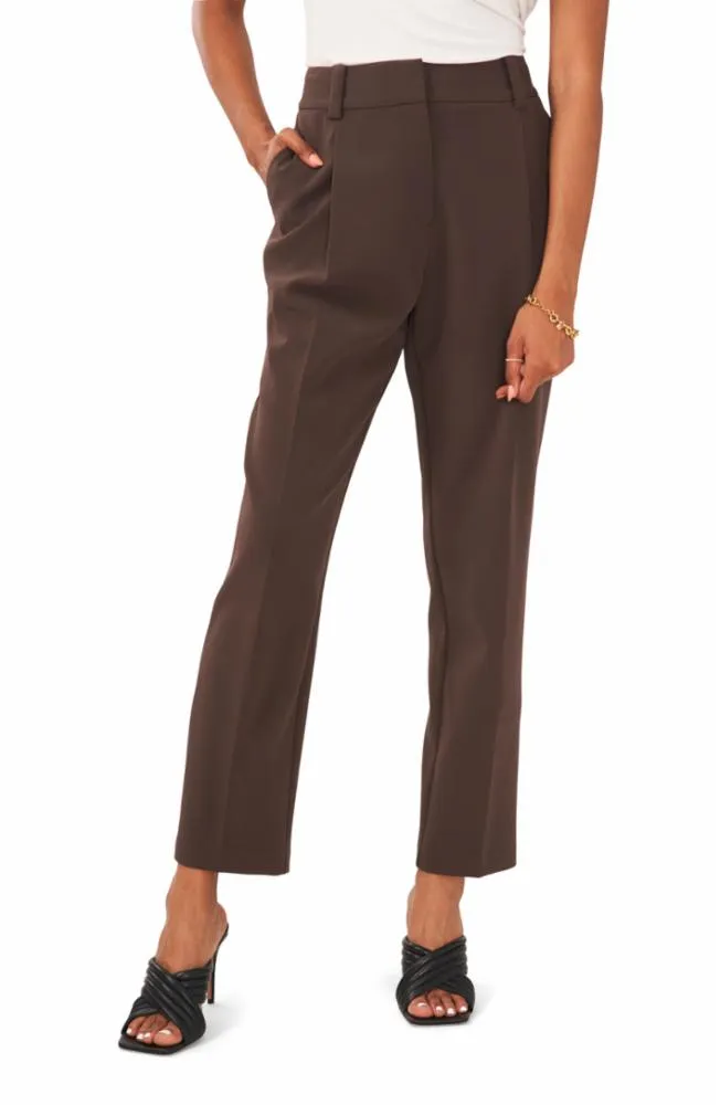 Vince Camuto Apparel WIDE WB STRAIGHT LEG PANTS 251/FRENCH ROAST