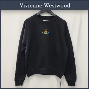 Vivienne Westwood  |Unisex Street Style Logo Hoodies & Sweatshirts