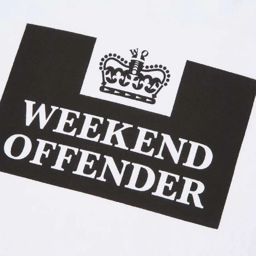 Weekend Offender T Shirt PRISON White