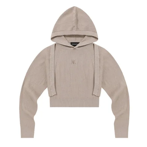 WOOALONG  |Street Style Logo Hoodies & Sweatshirts