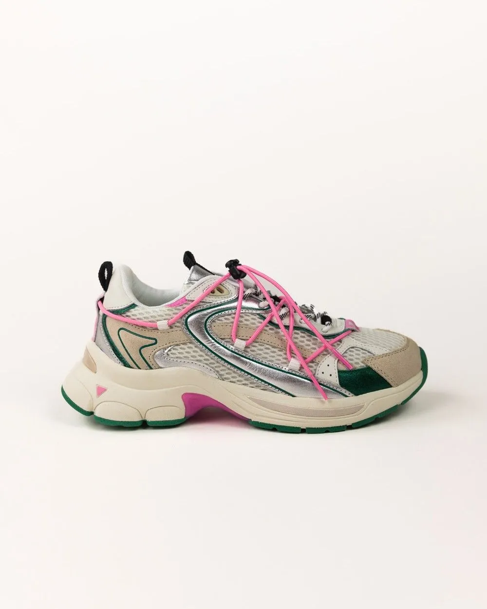 Zéro cent cinq Sneakers Spider green/pink